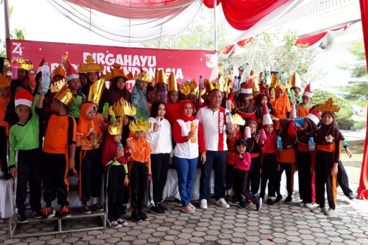 Meriahkan HUT RI, Ketua TP PKK Tubaba Gelar Berbagai Lomba