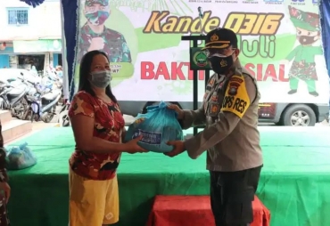 Kapolres Barelang Hadiri Acara Bakti Sosial Kodim 0316