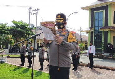 AKBP Ikhwan Lubis Pimpin Sertijab 5 Perwira di Jajaran Polres Batu Bara