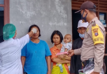 Cegah Covid-19 Tim Gabungan Pakpak Bharat Lakukan Himbauan dan Pengecekan Kesehatan