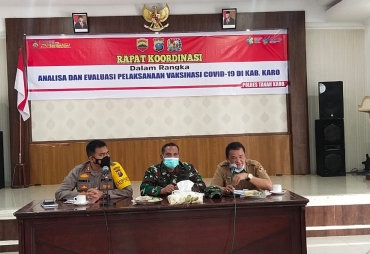 Gelar Rakor Vaksinasi Ini Harapan Kapolres Tanah Karo.