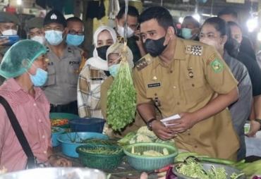 Walikota Medan Pantau Situasi Harga Kebutuhan Pokok