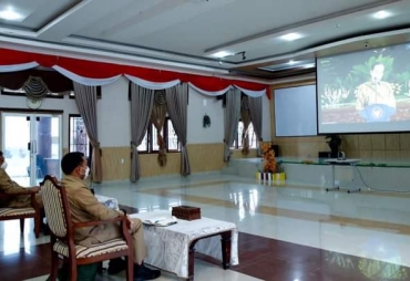 Bupati dan Wabup Pakpak Bharat Ikuti Rakor Dengan Presiden RI