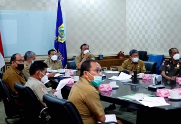 Tekan Penyebaran Covid-19 Bupati Pakpak Bharat Ikuti Rakor Bersama Gubsu 