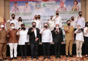 Gubernur Edy Lantik Pengurus Forum CSR Sumut Walikota Medan Sampaikan Harapan
