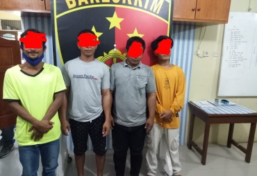 Polsek Indrapura Amankan Empat Orang Diduga Pelaku Pungli