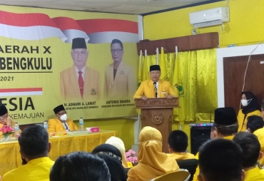 Rohidin Buka Musda Golkar Kota Nama Patriana Jadi Calon Potensial