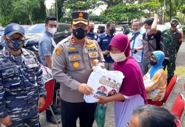 Kapolres Batu Bara Gelar Baksos Disela Vaksinasi Masal