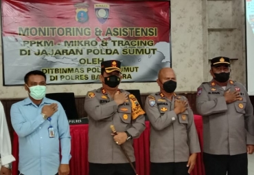 Dir Binmas Poldasu Monitoring dan Asistensi PPKM Mikro Wilkum Polres Batu Bara