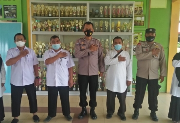 Polres Batu Bara Giat Sosialisasi Prokes ke Peserta Didik MAN 1 