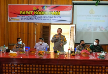 Rakor Percepatan Vaksinasi Kapolres Batubara Inginkan Penurunan Kasus Covid-19