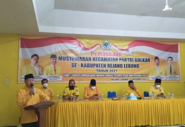 Ketua DPD Partai Golkar Provinsi Bengkulu Dr H Rohidin Mersyah