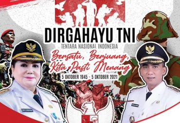 Bupat Dan Wabup Karo Ucapkan Dirgahayu TNI ke-76