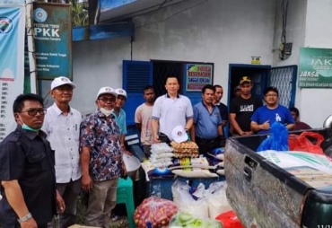 Moderamen GBKP Salurkan Bantuan Kepada Korban Longsor 