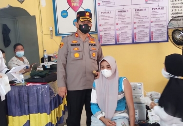 Kapolres Batubara Tinjau Vaksinasi Ke Desa-Desa