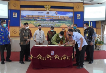 Pemkab Deli Serdang Bersama BPN dan BRI Tandatangani Kesepakatan Bersama Penanganan Akses Reforma Agraria
