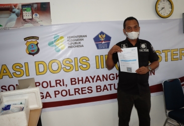 Tingkatkan Hard Immunity Personil Polres Batubara Laksanakan Vaksinasi Tahap 3