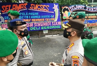 Kapolresta Deli Serdang Hadiri Acara Pengantaran Satgas BGC TNI Kongo XXXIX-D Monusco Kongo