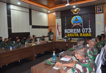 Korem 073/Makutarama Terima Kunjungan Tim Itdam IV/Diponegoro