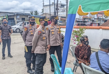 Kapolres Batubara Himbau Masyarakat Penerima BPNT Patuhi Prokes