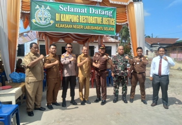 Kejari Labuhanbatu Selatan Resmikan Kampung Restorative Justice 