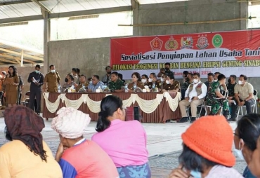Forkopimda Karo Bersama Danrem 023/KS Hadiri Sosialisasi Penyiapan LUT