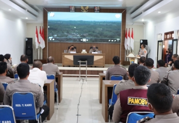 Polres Tanah Karo Terima Kunjungan Tim Biro Lemtala Srena Polri