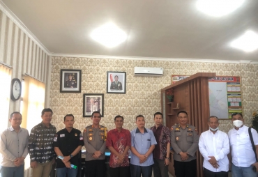 Kapolres Batu Bara AKBP Jose menerima audiensi dari anggota KPU Batu Bara.(foto: istimewa)