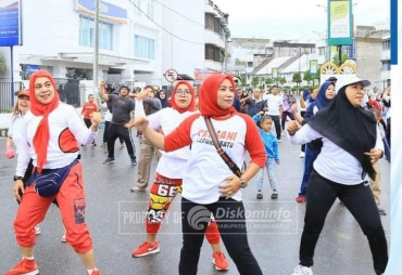 Pemkab Labuhanbatu Ajak Masyarakat Ikuti Senam Sehat CFD