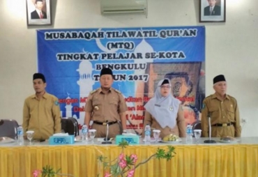 Pembukaan lomba Musabaqoh Tilawatil Quran (MTQ) tingkat SD dan SMP pada Senin (14/8)