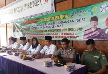 Pemkot Bengkulu kembali menggelar deklarasi Stop Buang Air Besar Sembarangan