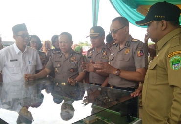 Tim Mabes Polri Meninjau Seketsa Lahan Pembentukan Polres PALI
