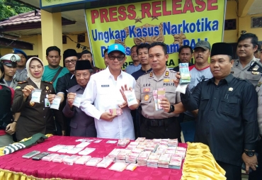 Polres Muara Enim Amankan Narkoba