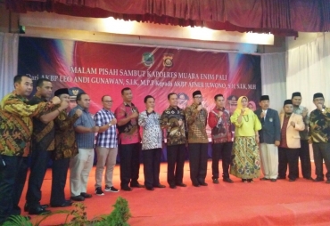 Pisah Sambut Kapolres Pali dan Muara Enim ke Kapolres Baru