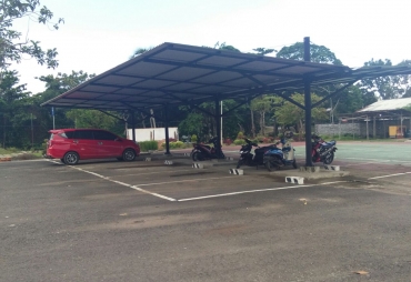 Tampak Lokasi parkir kantor DPRD Pali 