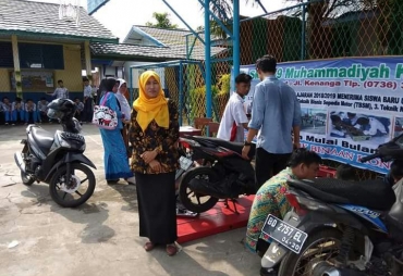 Tampak SMK sedang mengelar sosialiasi di SMP