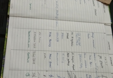 Bukti Pengisian Buku Tamu di Ruang Sekda Kota Bengkulu