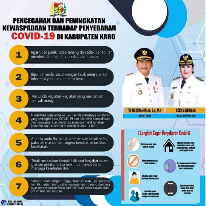 Pemkab Karo Himbau Masyarakat Jangan Panik Sikapi Covid-19