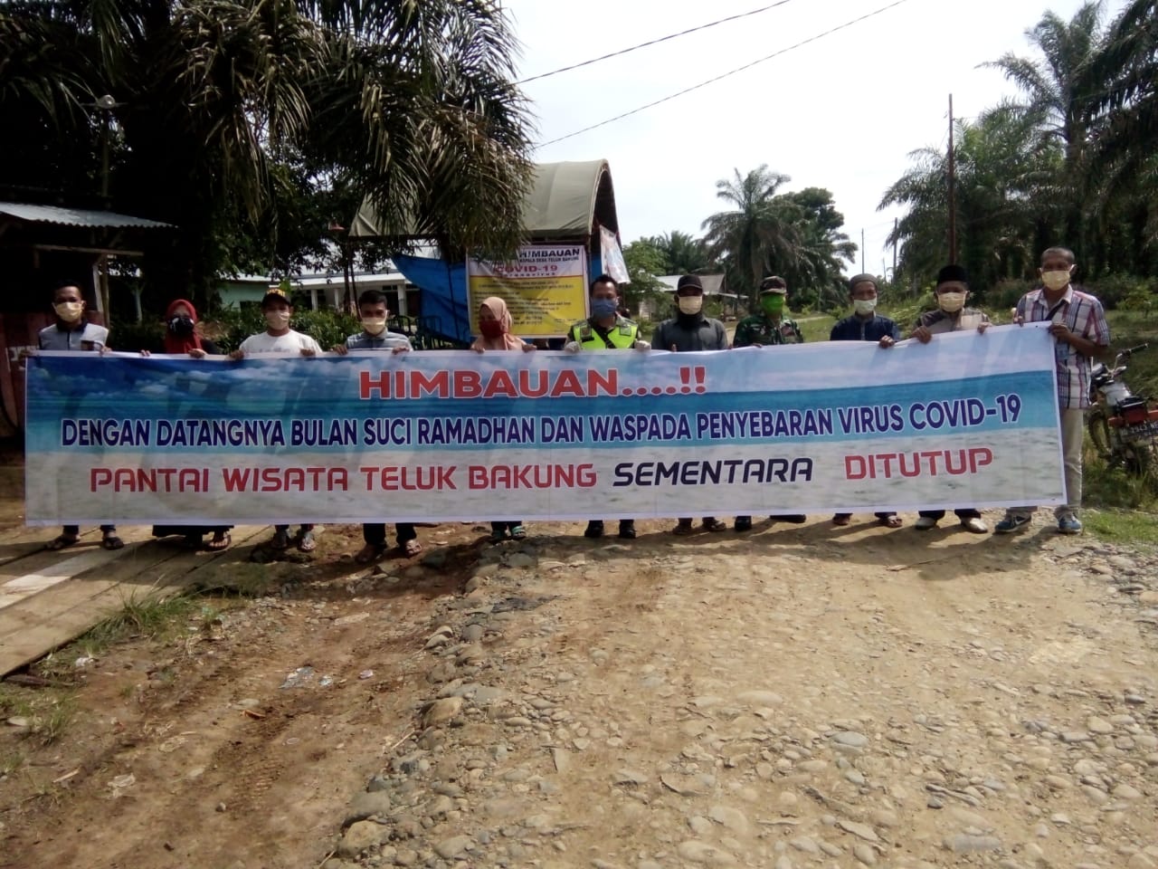 Antisipasi Corona Desa Teluk Bakung Tutup Wisata