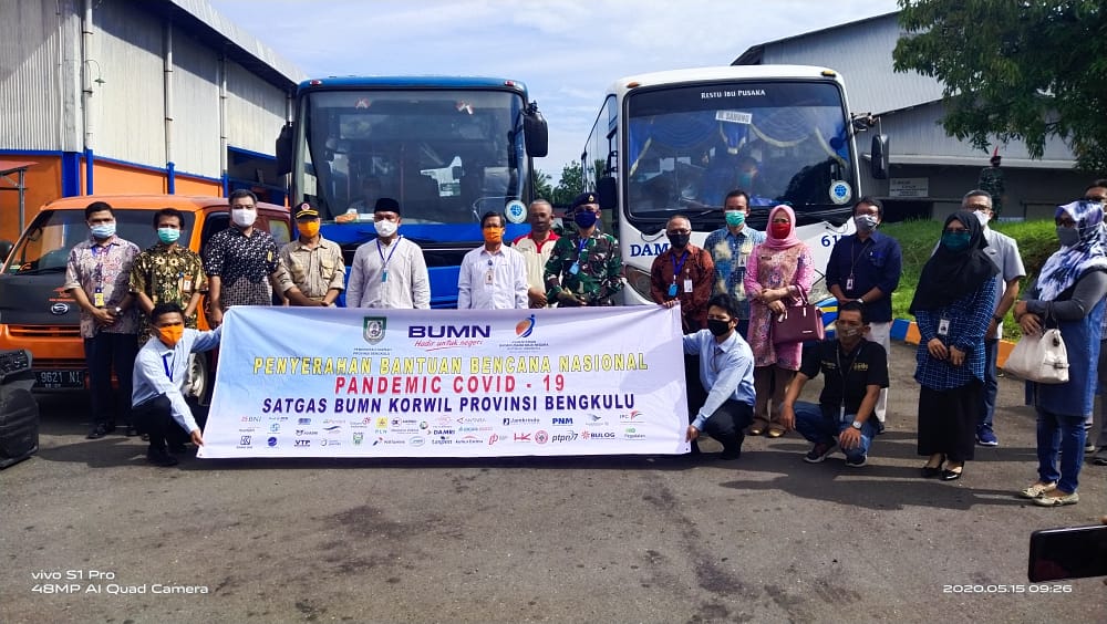 Korwil Satuan Tugas BUMN Salurkan Bantuan di Sembilan Kabupaten