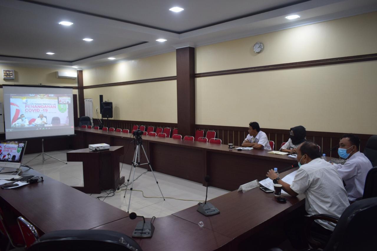 Sekda Sidimpuan Ikuti Rapat Virtual Terkait JPS