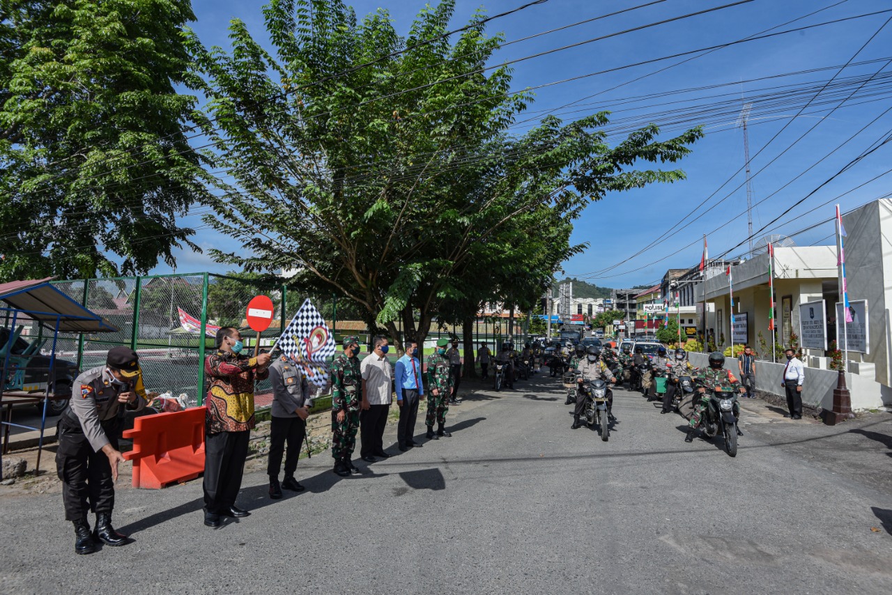 Dikirim dari Mabes Polri Polres Sidimpuan Distribusikan 10 Ton Beras