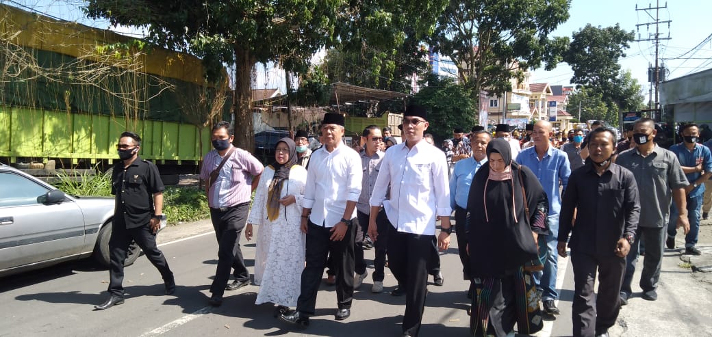 Jemput Rekom PKS Paslon SAHE Diarak Ke Markas PKS Rejang Lebong 