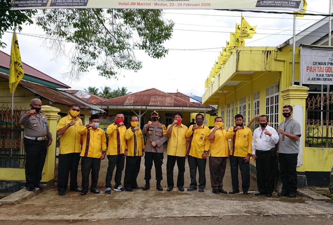 Kapolres Tapsel Bahas Pilkada dengan Partai Golkar