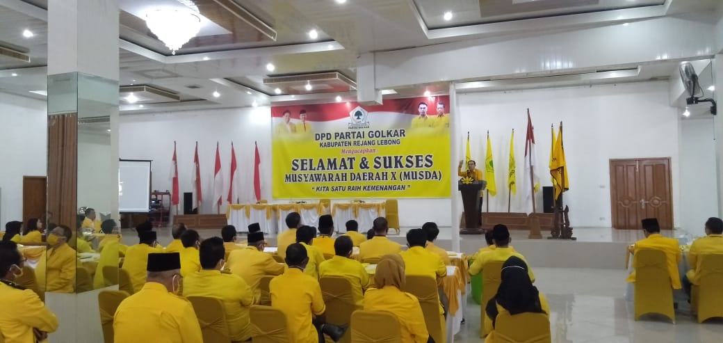 Musda X Golkar Rejang Lebong Ditutup Tanpa Ketua Terpilih