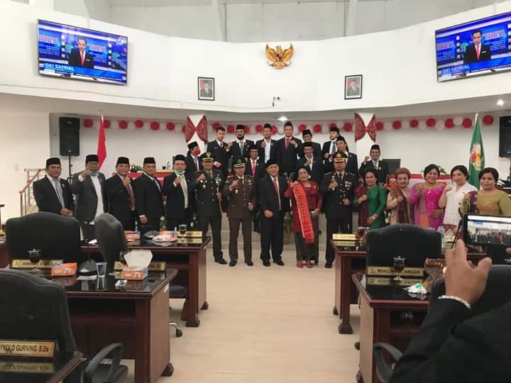 Bupati Karo Ikuti Rapat Paripurna Pidato Kenegaraan