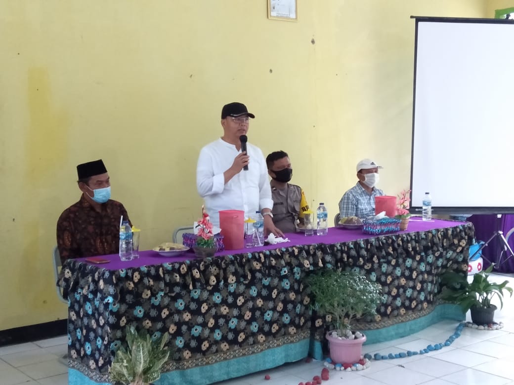 Sosialisasi di Giri Mulya Gubernur Rohidin Paparkan Pencegahan Covid-19 dan Progress Pembangunan
