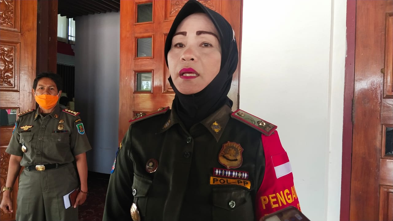 Kepala Bidang (Kabid) Penegakan Peraturan Daerah (Perda) Kepolisian Pamong Praja (Pol PP) Provinsi Bengkulu Martina 