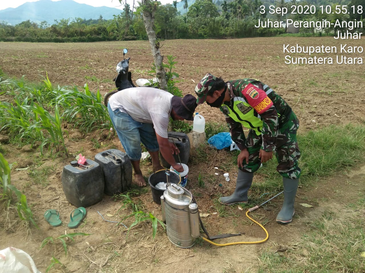 Korem 0205/TK Turunkan Babinsa Bantu Petani