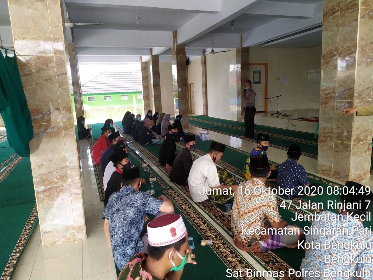 Binluh di Pesantren Pancasila Sat Binmas Polres Bengkulu Himbau Patuhi Prokes